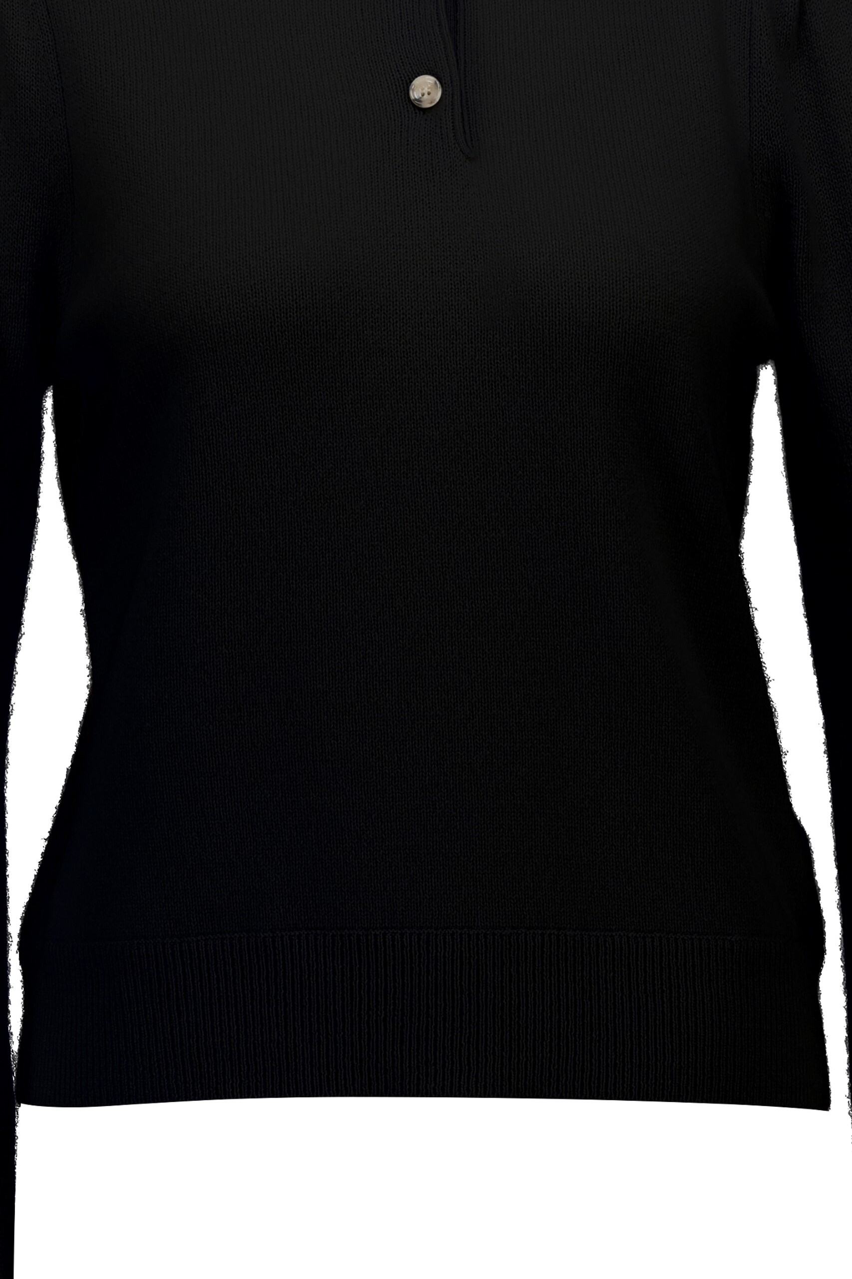 Allude Cashmere Poloneck Black