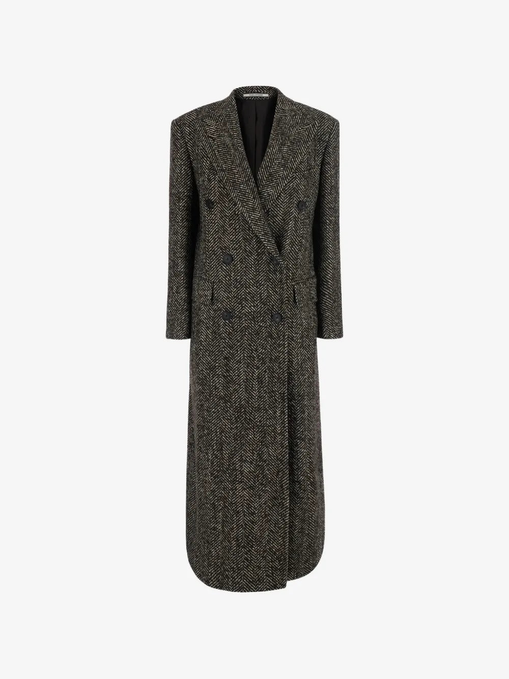 Tagliatore Amanda Coat Herringbone Brown