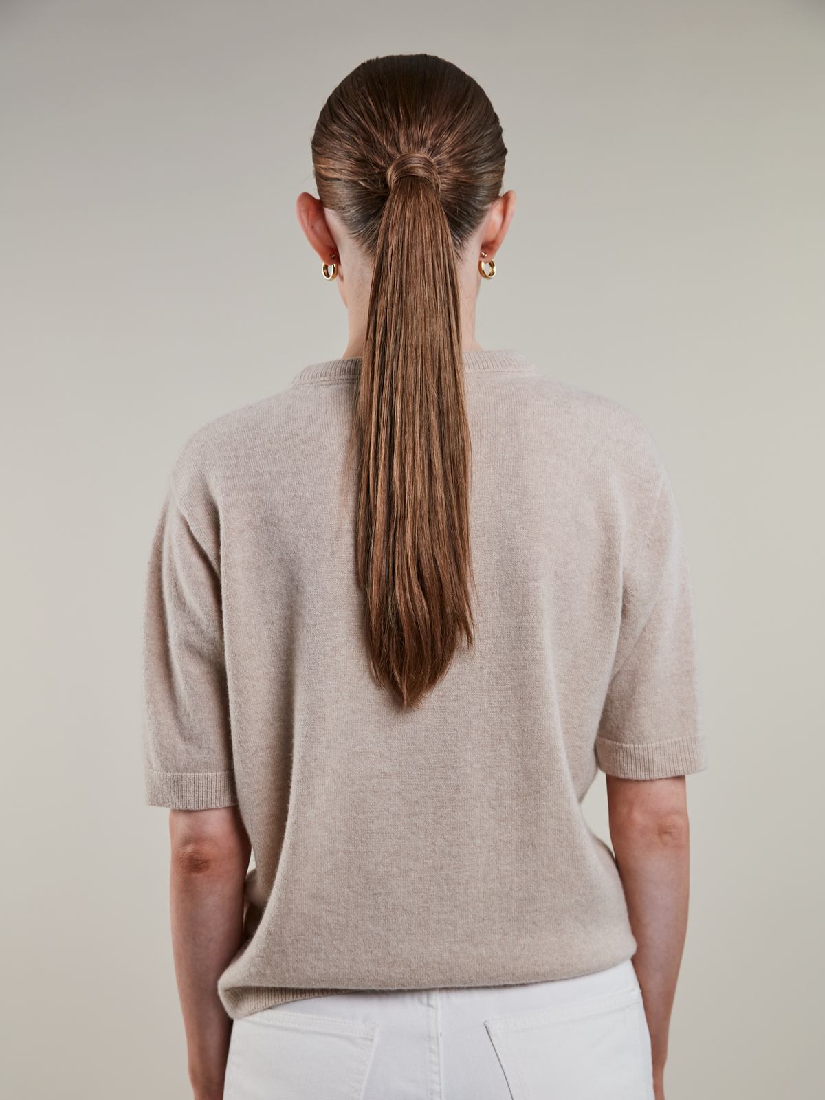 Stenströms Janet Short sleeve, Knit Beige