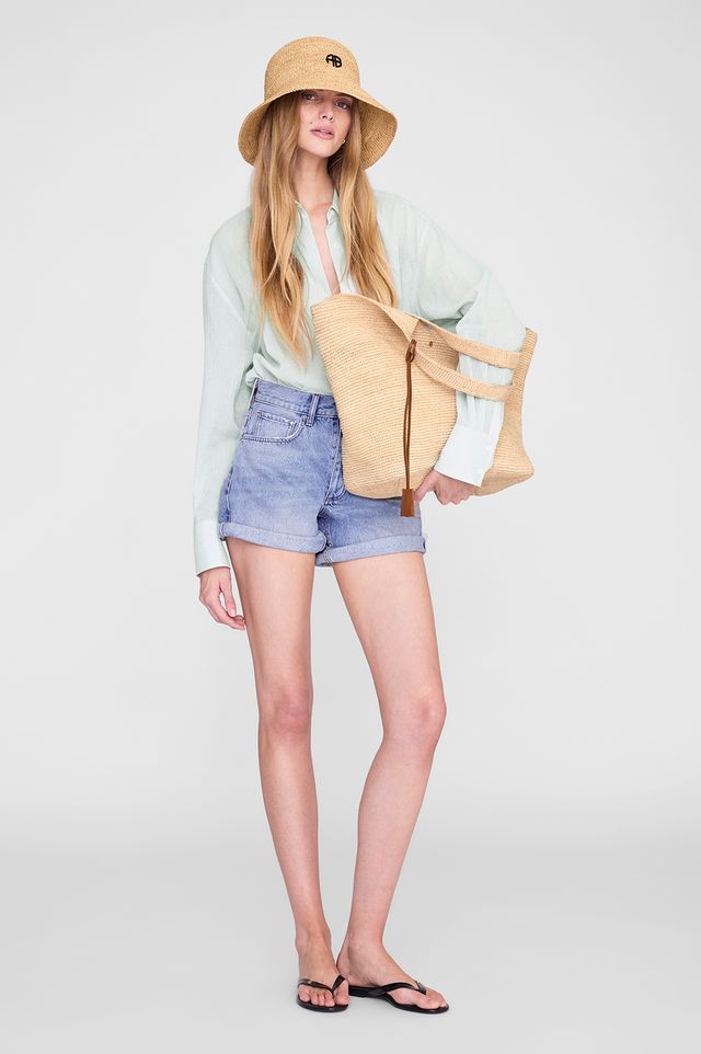 Anine Bing Cabana Bucket Hat Natural