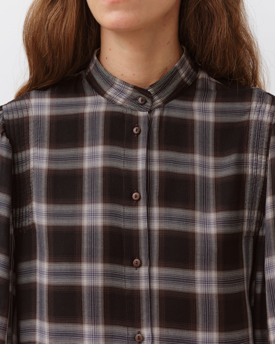 Diega Camoa Shirt Black/Chocolate/Ecru