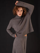FTC Relaxed Rollneck Pillover Taupe