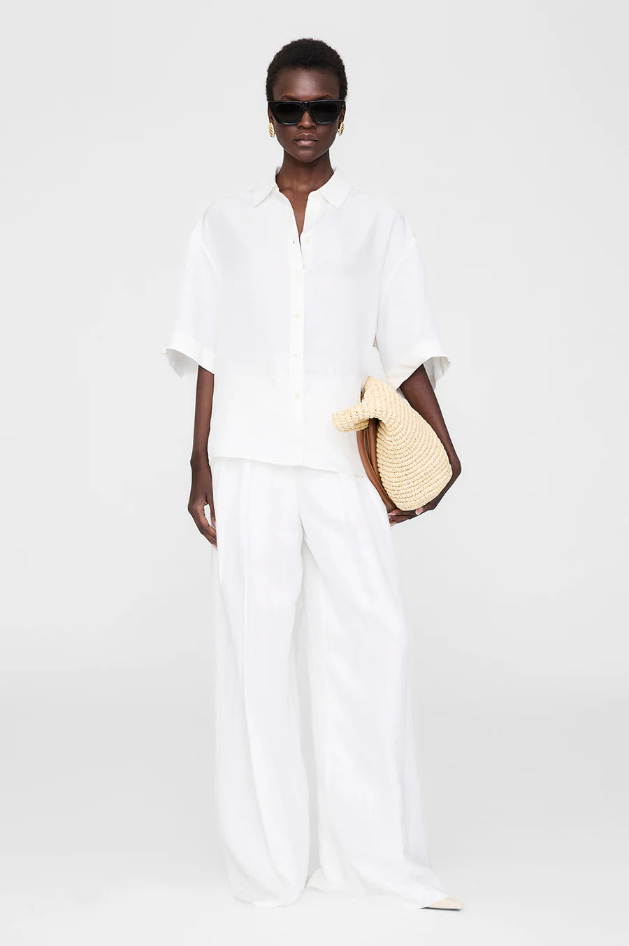 Anine Bing Coco Shirt Ivory