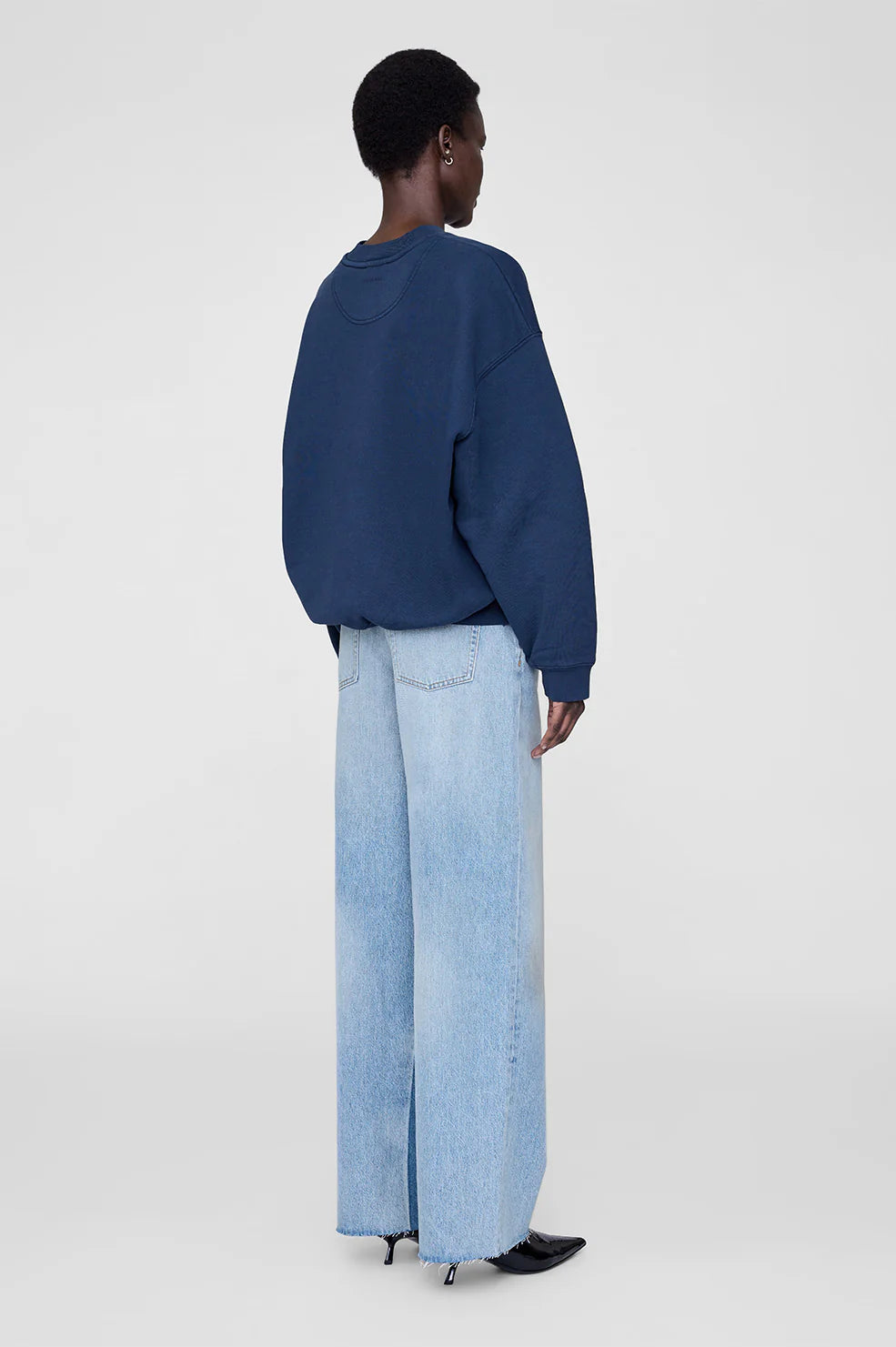 Anine Bing Jaci Sweatshirt Paris Navy