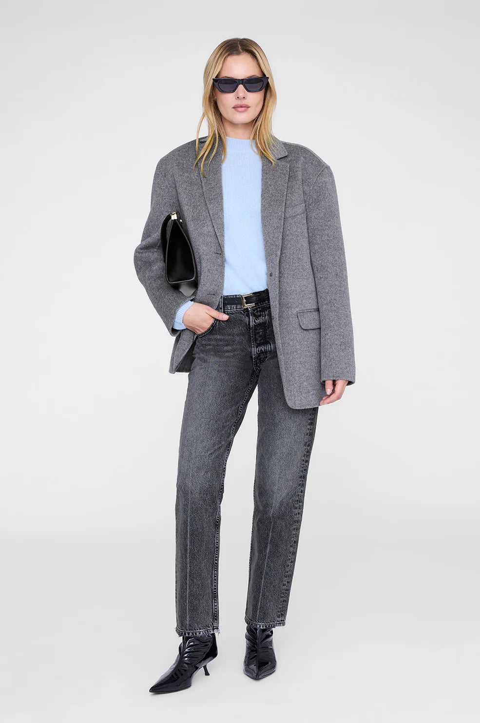 Anine Bing Lee Crew Sweater Pale Blue