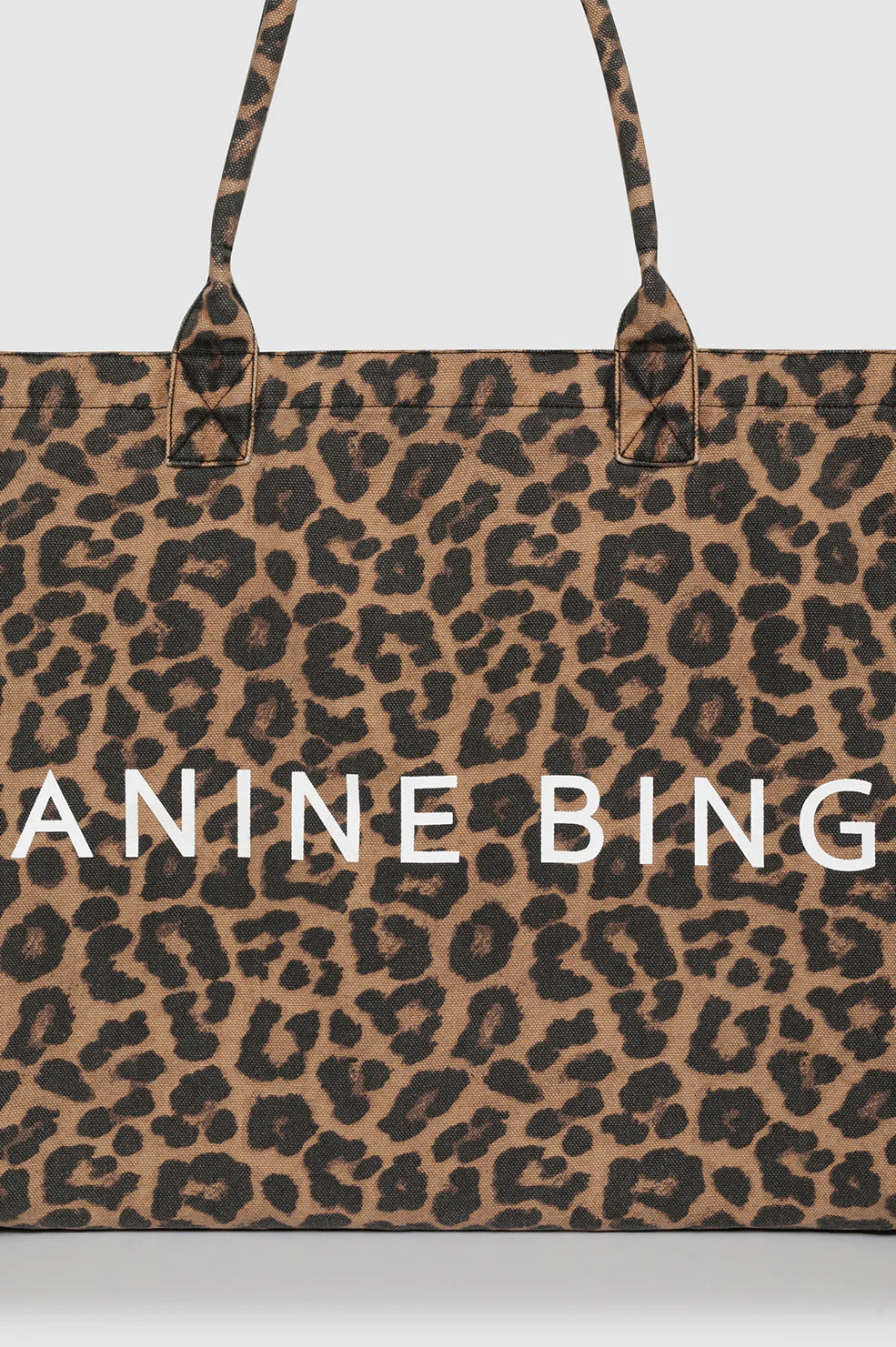 Anine Bing Leo Canvas Tote