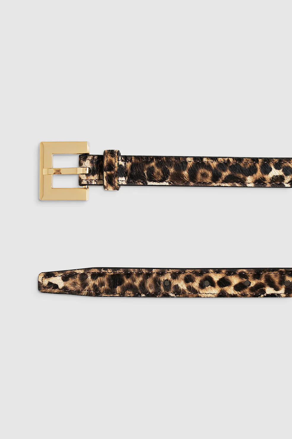 Anine Bing Nicola Belt Leopard Calf Hair