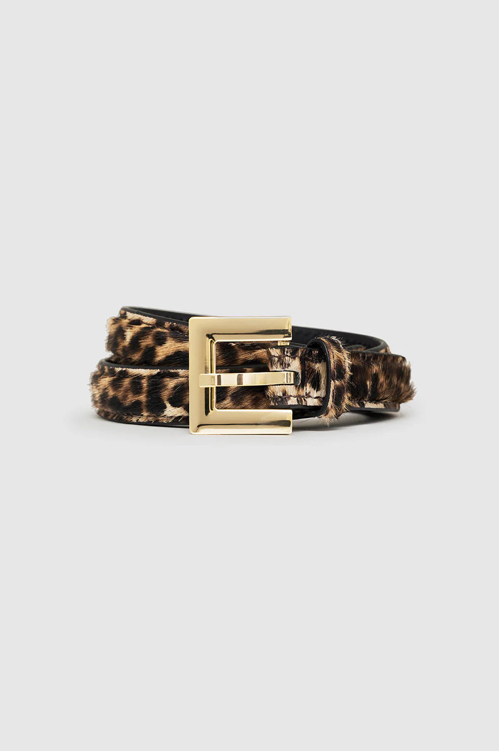 Anine Bing Nicola Belt Leopard Calf Hair
