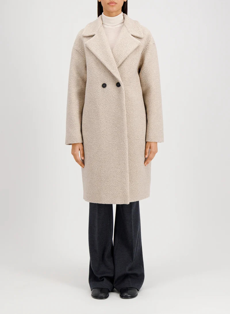 Harris Wharf Dropped Shoulder Coat Bouclé