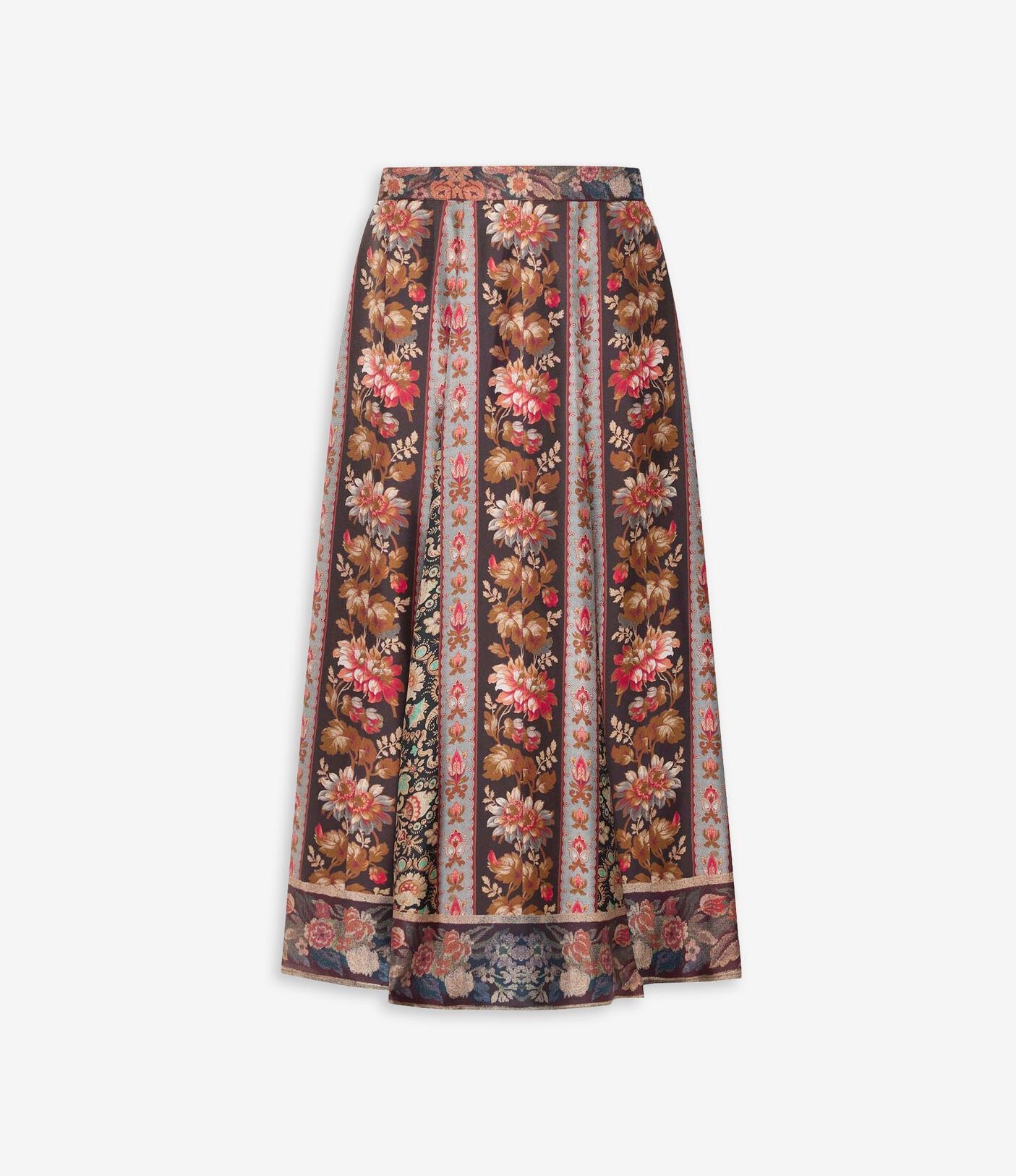 Pierre-Louis Mascia ALOE A-Line Skirt Silk