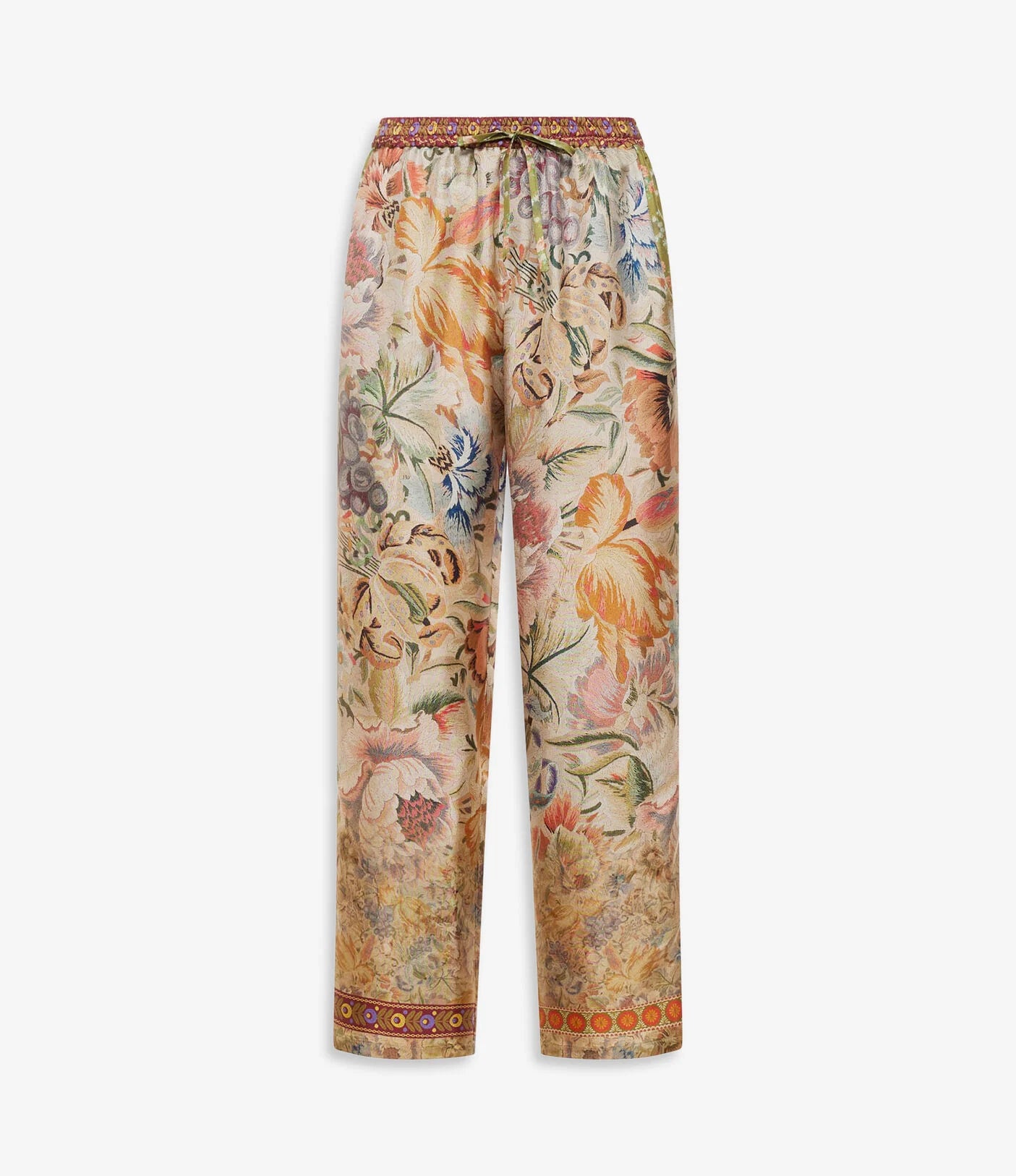 Pierre Louis Mascia Silk PJ Pants Aloe