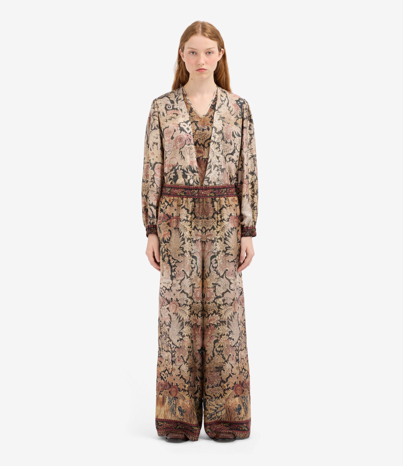 Pierre-Louis Mascia ALOE Palazzo Trousers Silk