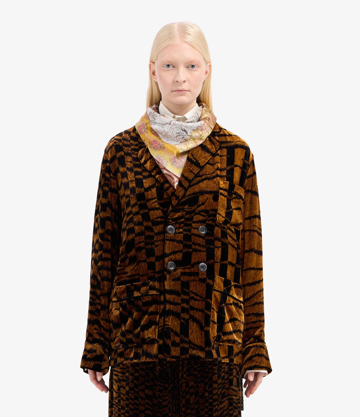 Pierre Louis Mascia Silk scarf Aloeuw