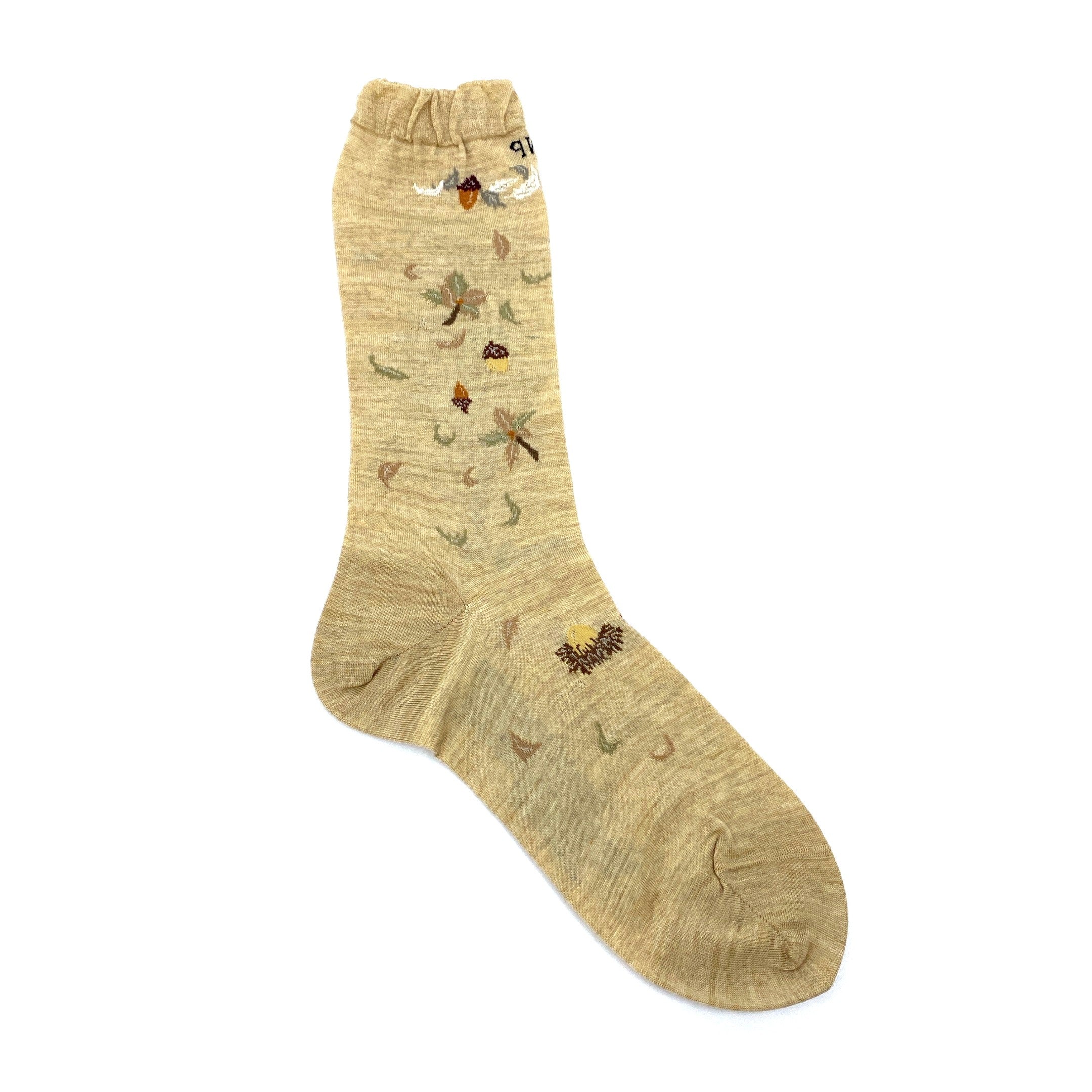 Antipast Socks Wind & Acorn Tree Beige