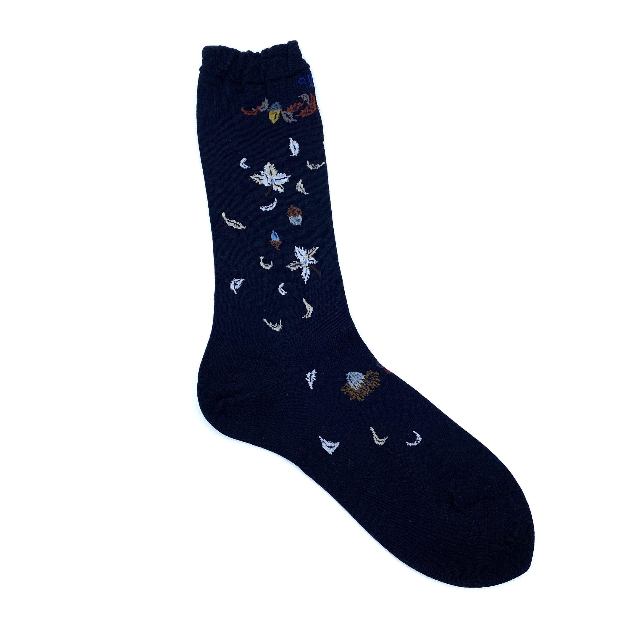 Antipast Socks Wind & Acorn Tree Navy