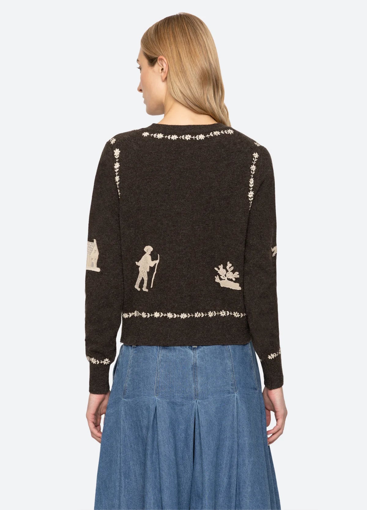 Sea New York Margeurite Cardigan Coffee