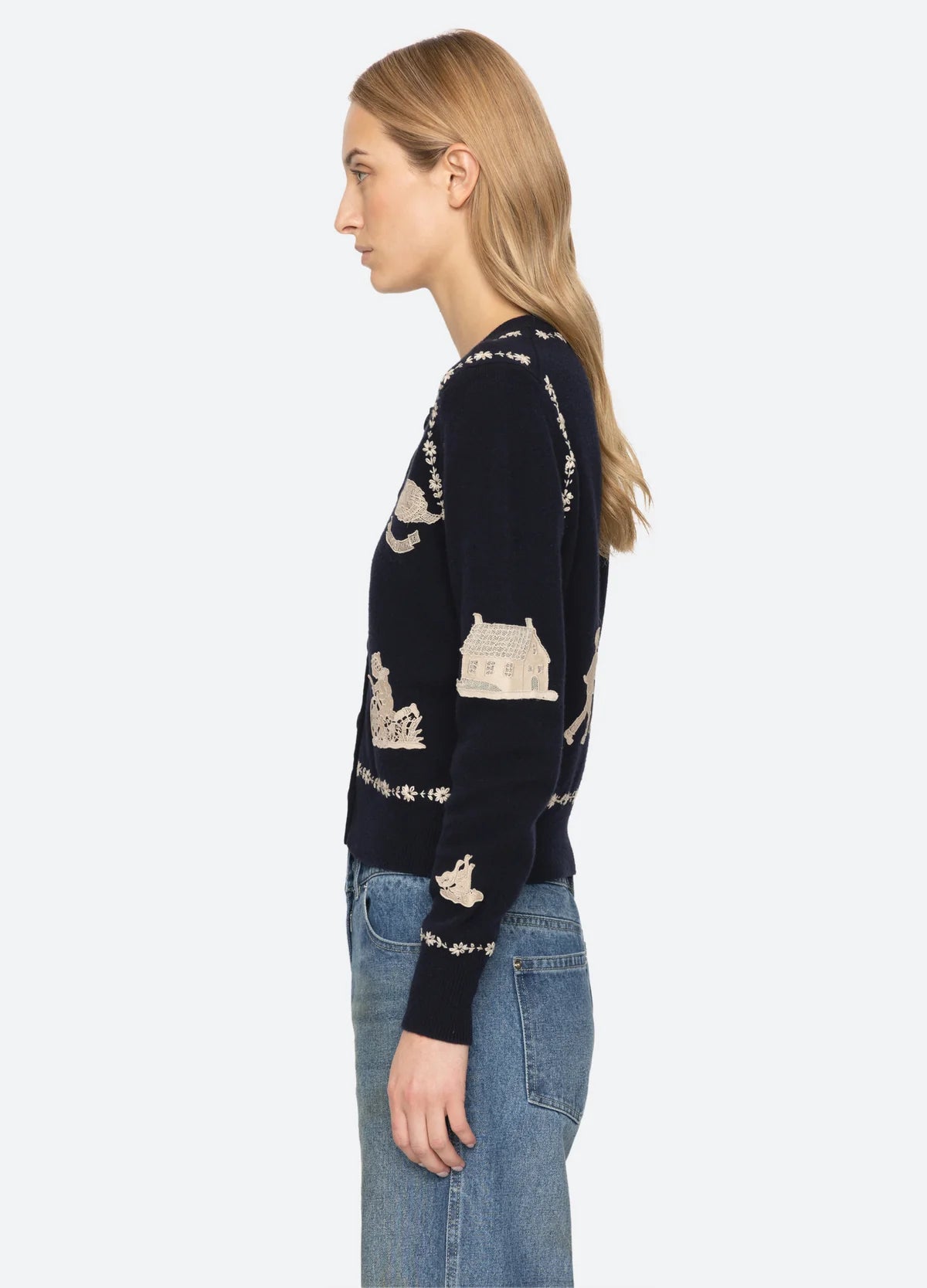 Sea New York Margeurite Cardigan Navy