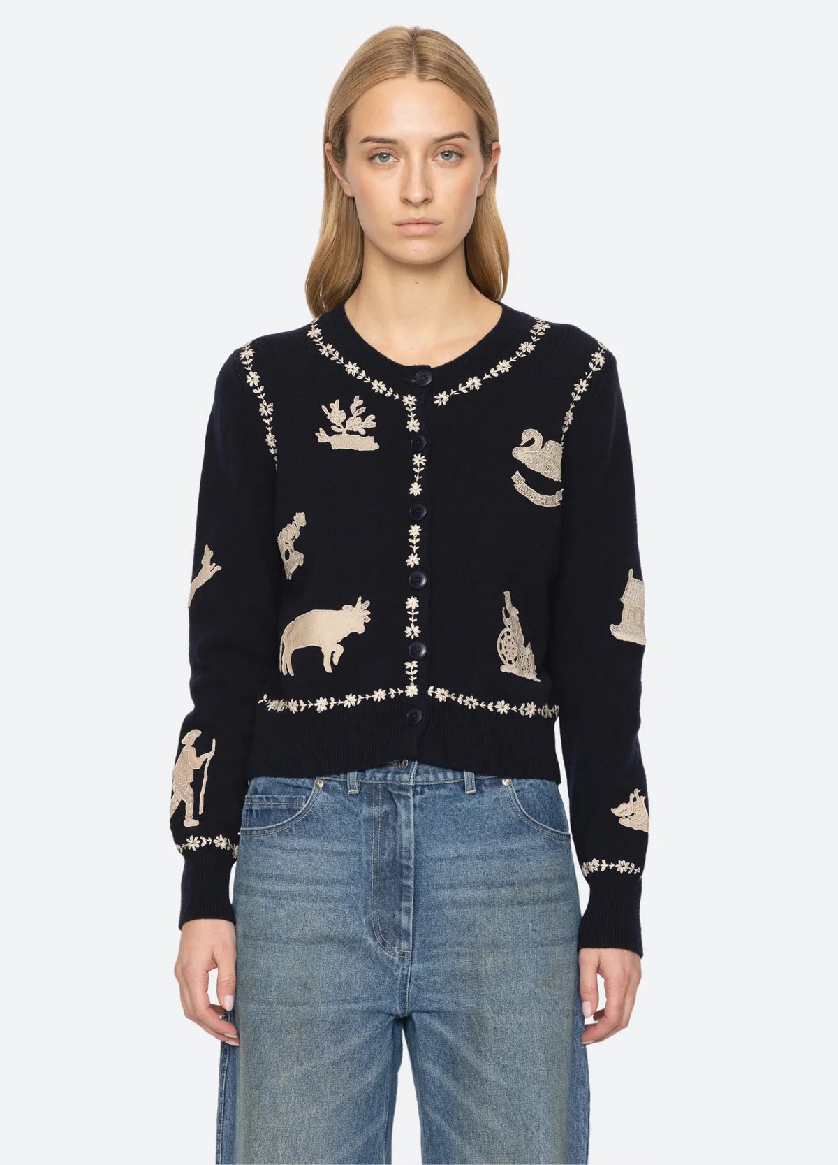 Sea New York Margeurite Cardigan Navy