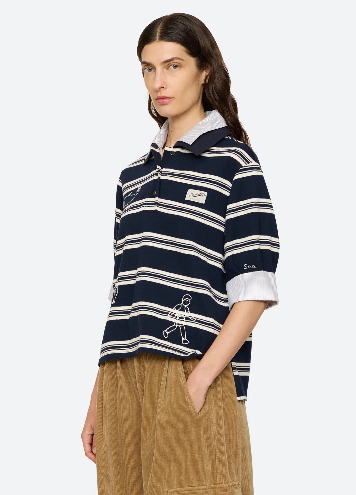 Sea New York Mina Novelty Double Layer Polo