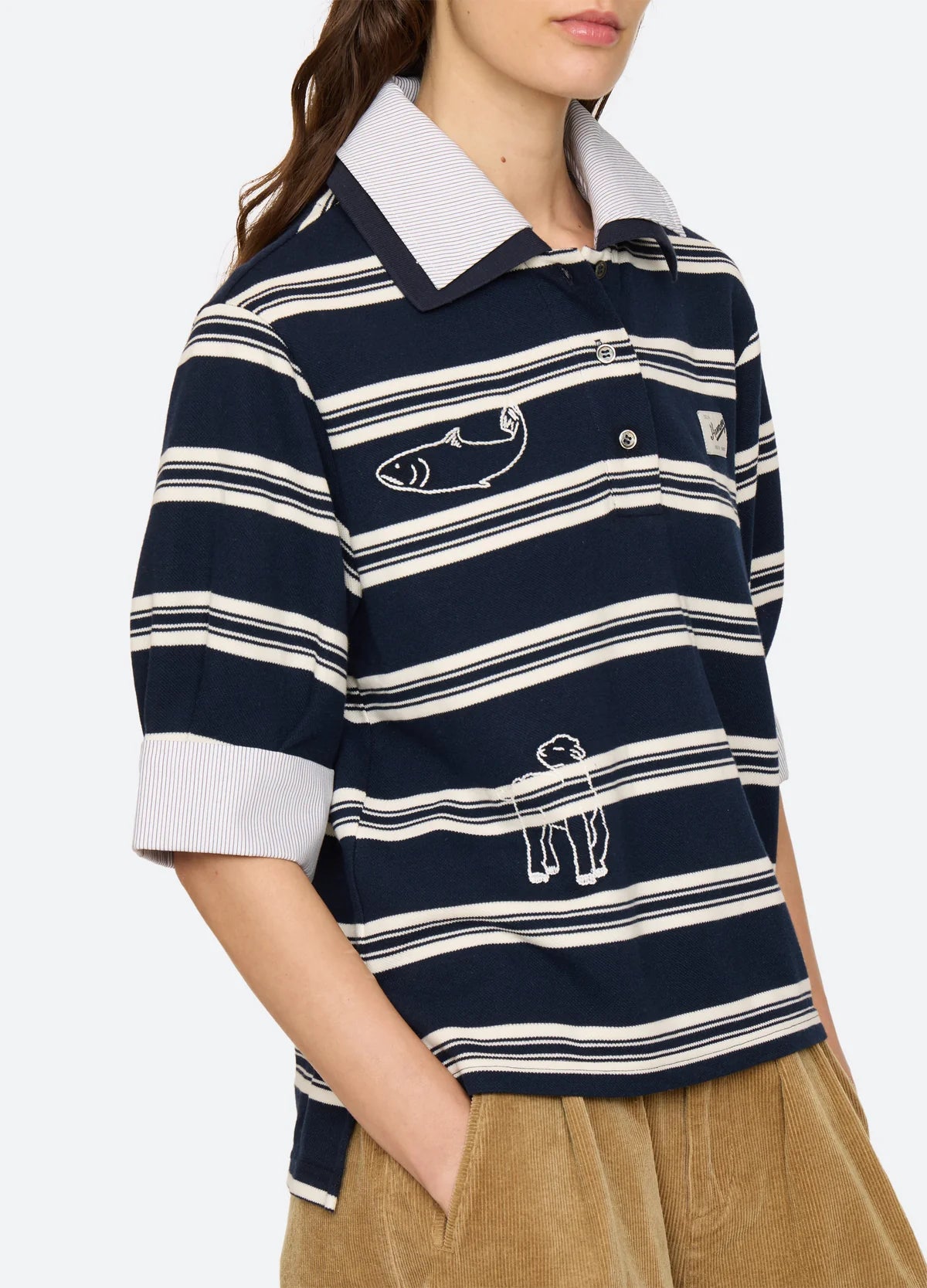 Sea New York Mina Novelty Double Layer Polo