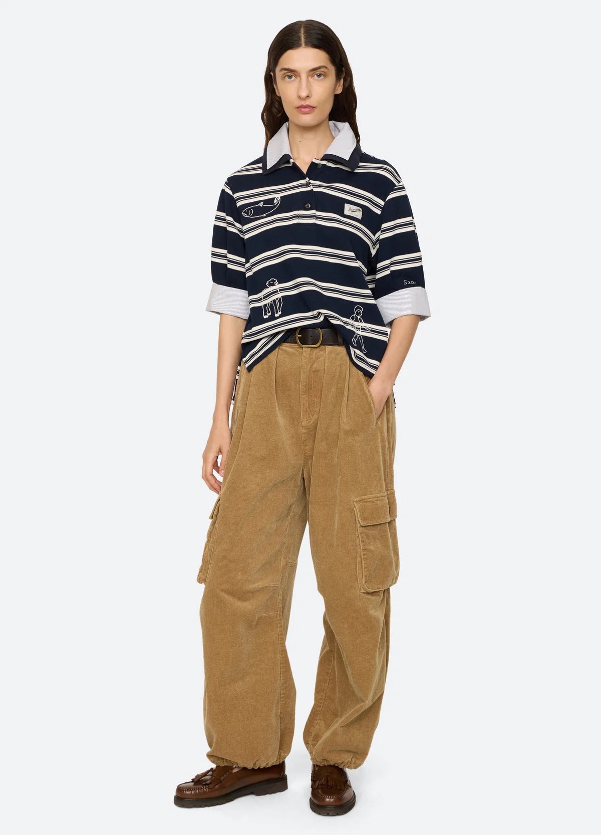 Sea New York Mina Novelty Double Layer Polo