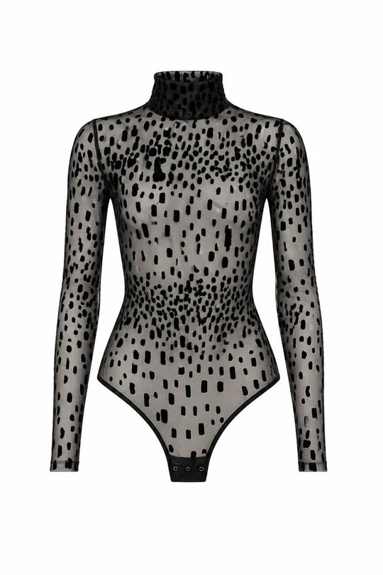 Undress Code Bounty Bodysuit Wild Cat Black