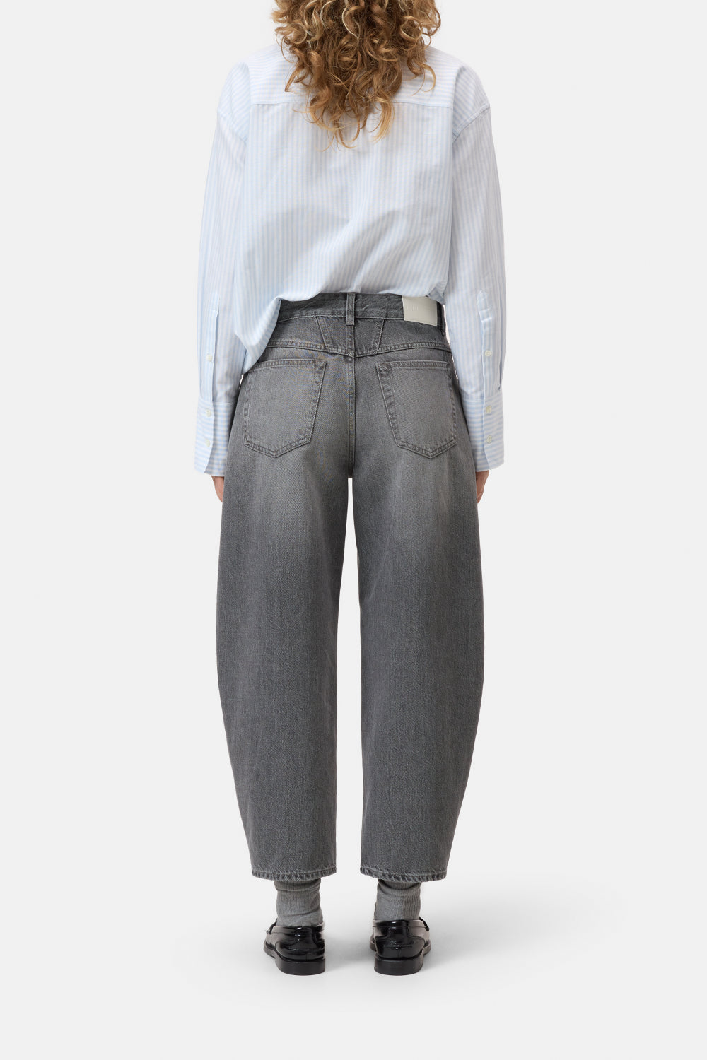 CLOSED JAZZIE JEANS BARREL FIT MID GREY