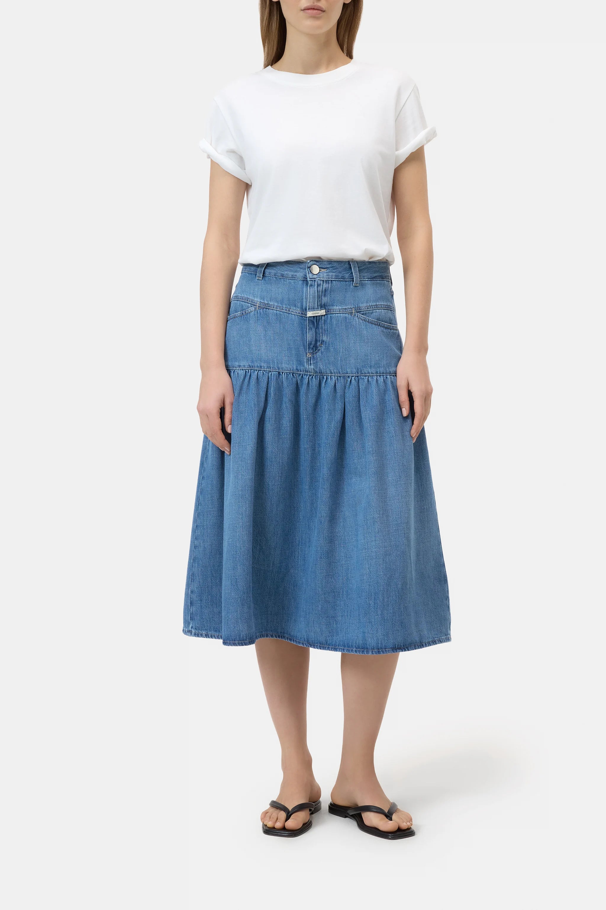 CLOSED BALLON DENIM SKIRT