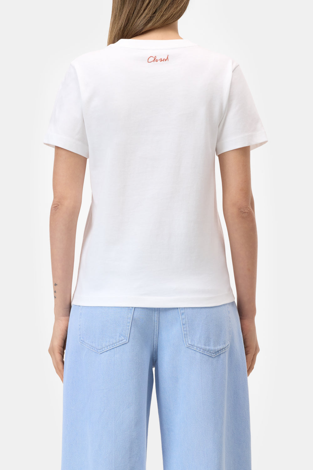 CLOSED BASIC T-SHIRT WHITE CAT