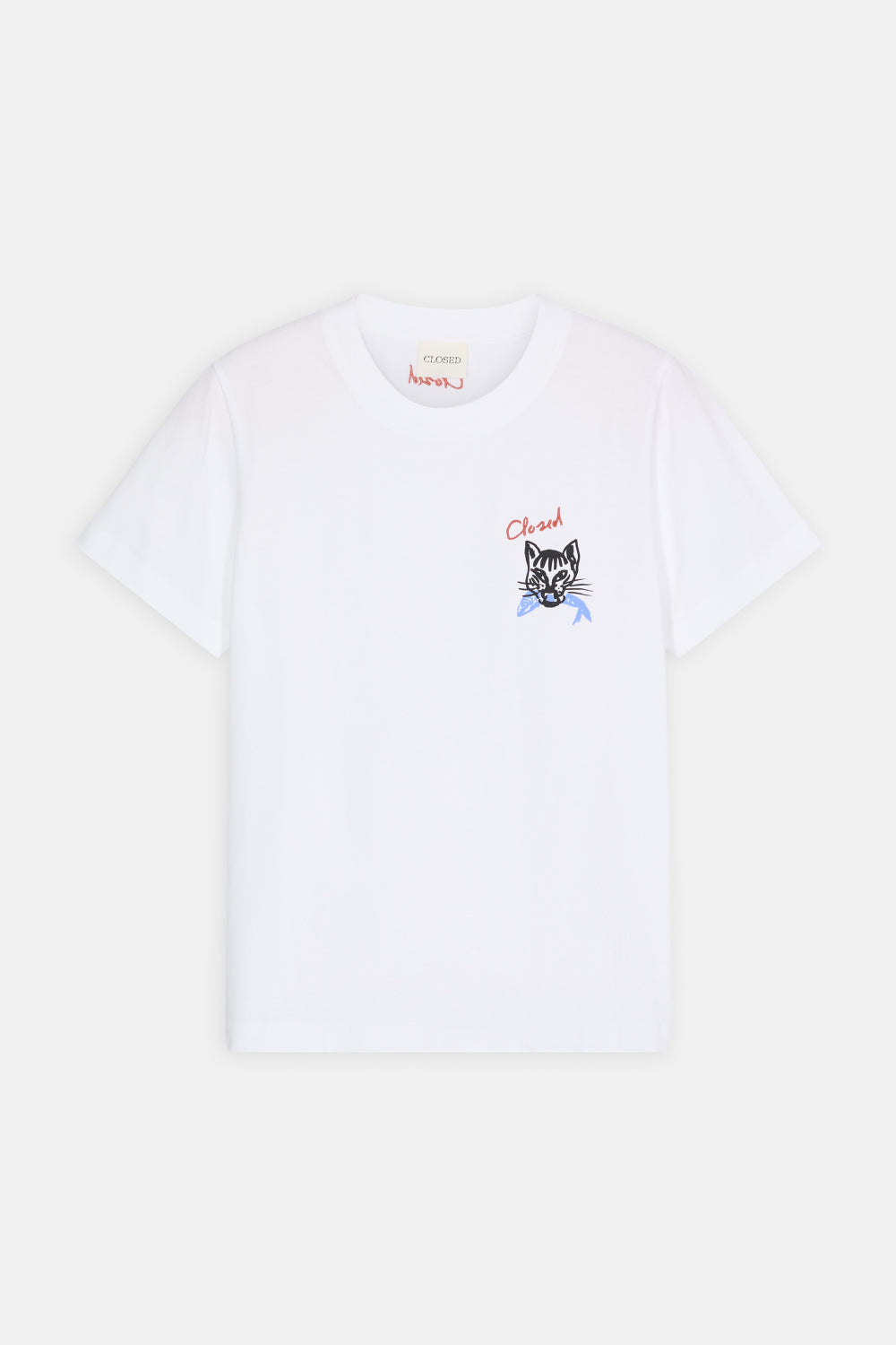 CLOSED BASIC T-SHIRT WHITE CAT