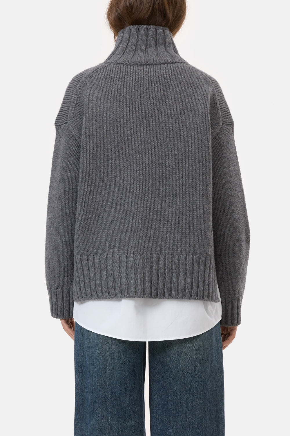 Closed Rolli Longsleeve Dark Grey Melange