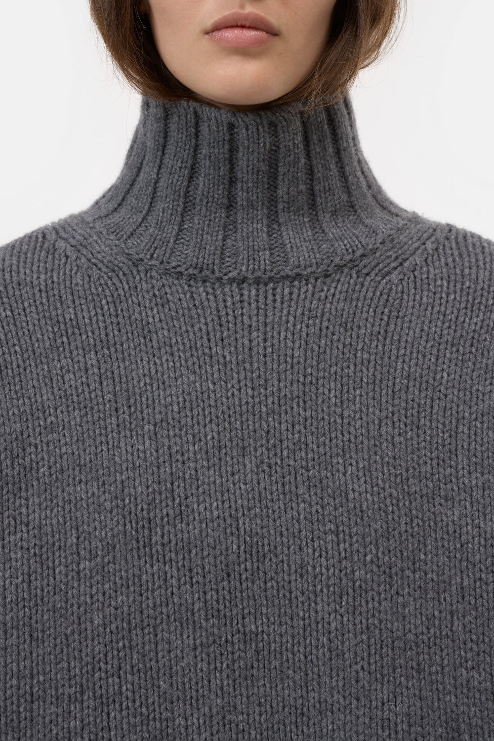 Closed Rolli Longsleeve Dark Grey Melange