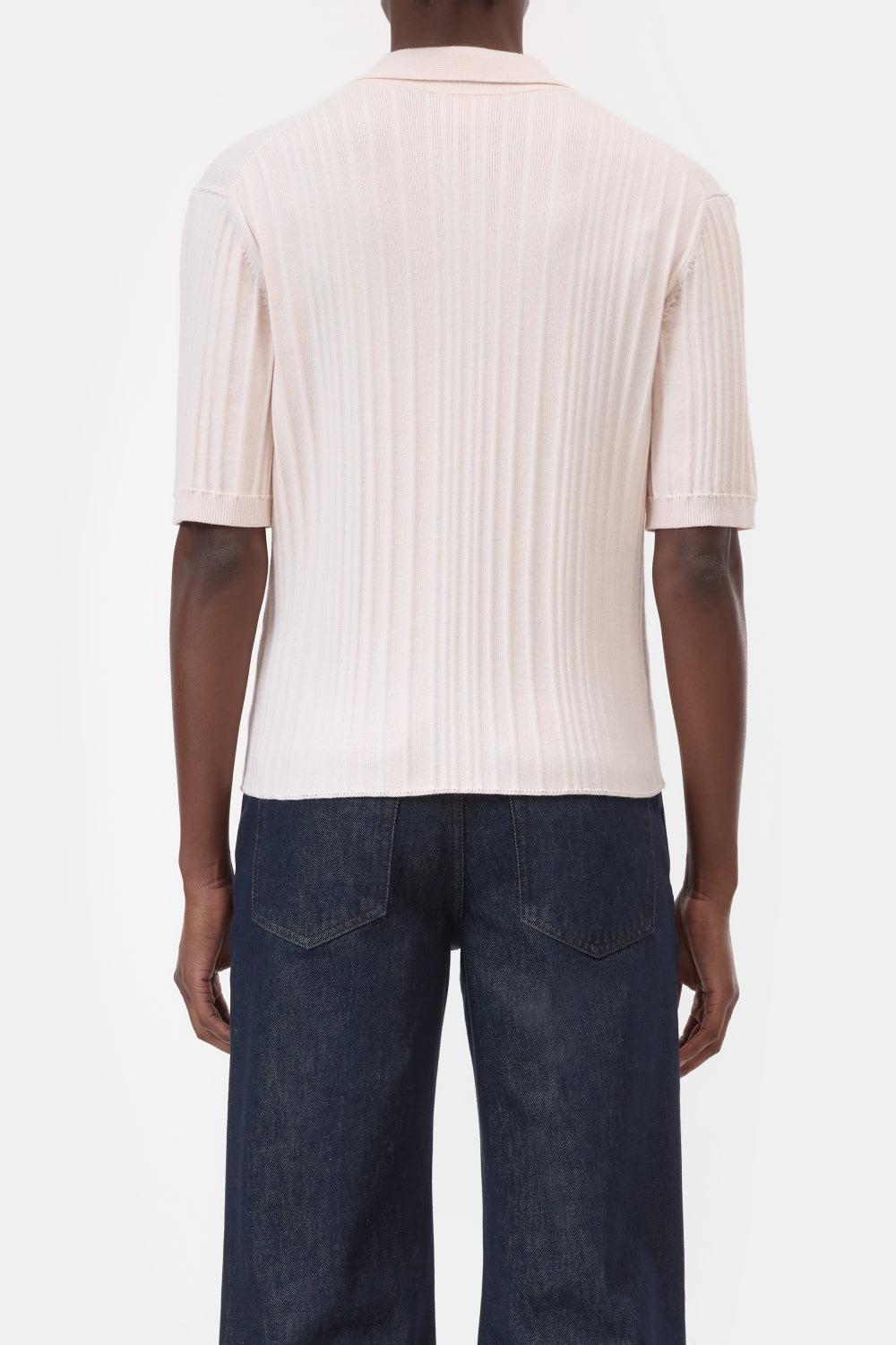 CLOSED SHORT SLEEVE POLO BLUSH PINK