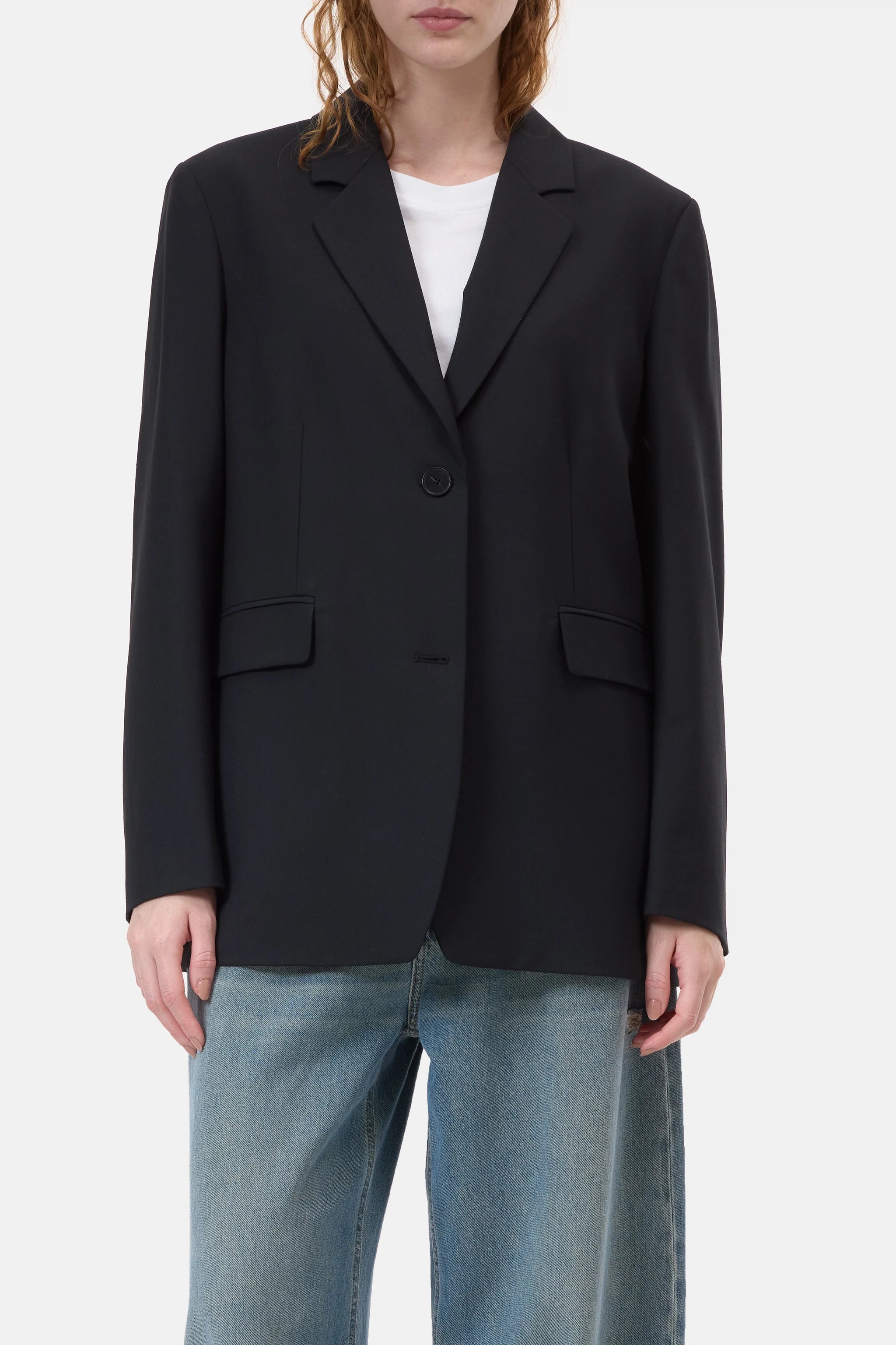 CLOSED BLAZER LOLA LIGHT WOOL BLACK