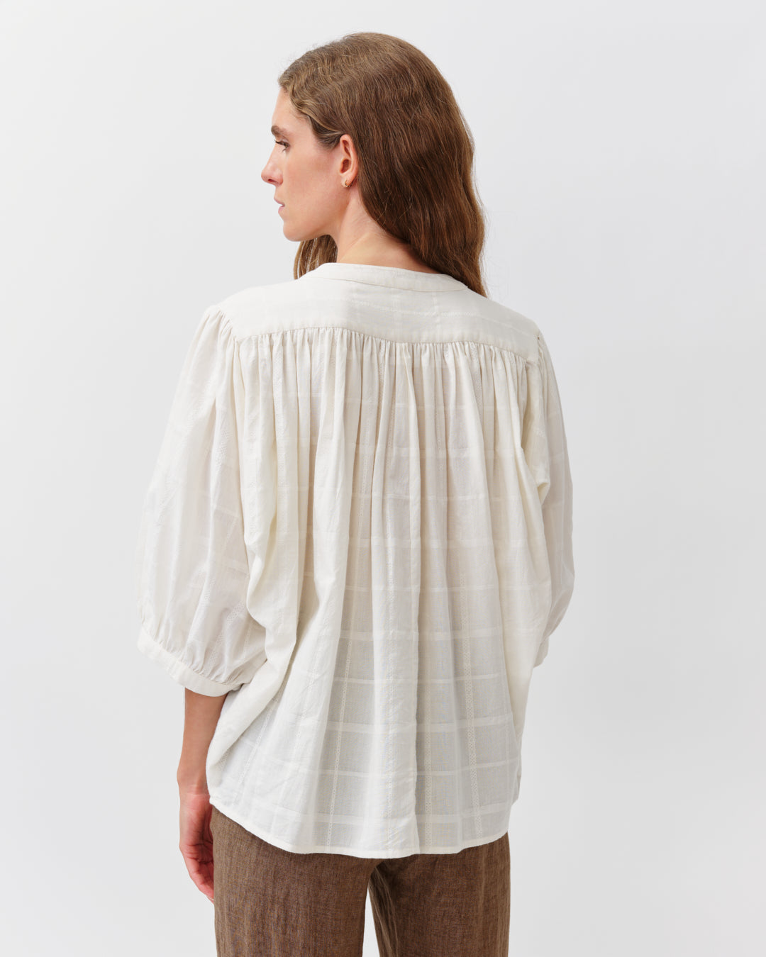 Diega Shirt Celesto Ecru