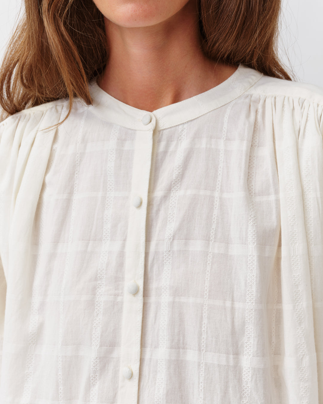 Diega Shirt Celesto Ecru