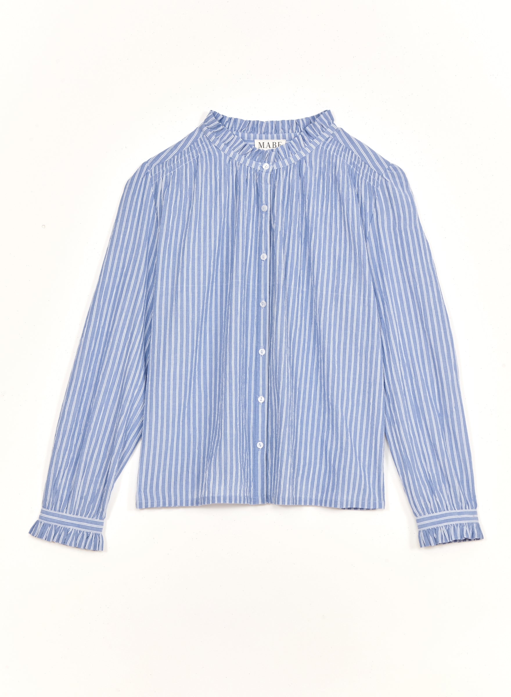 M.A.B.E Chrissie L/S top Blue Stripe