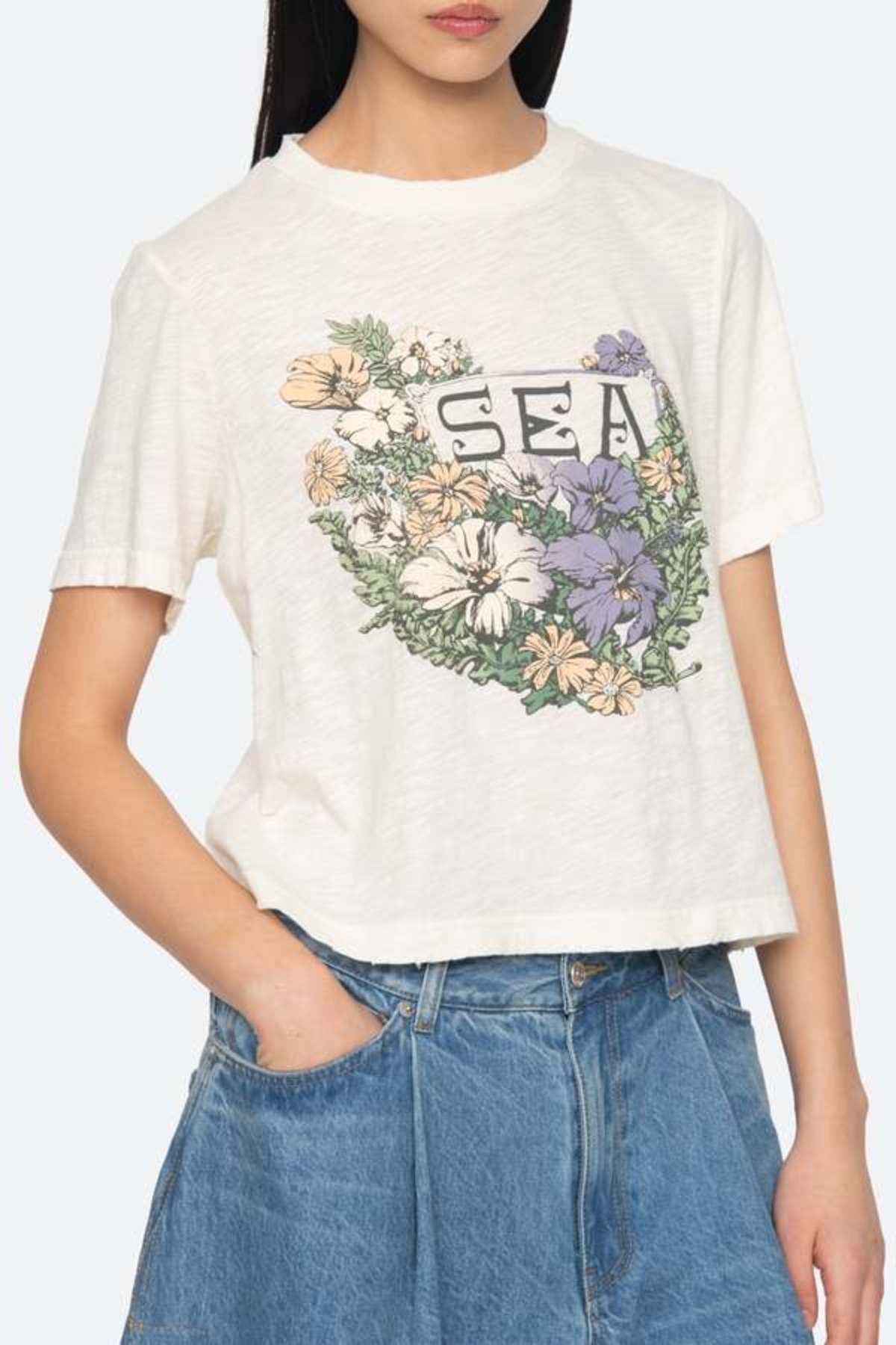 Sea New York Currant T-Shirt Ecru