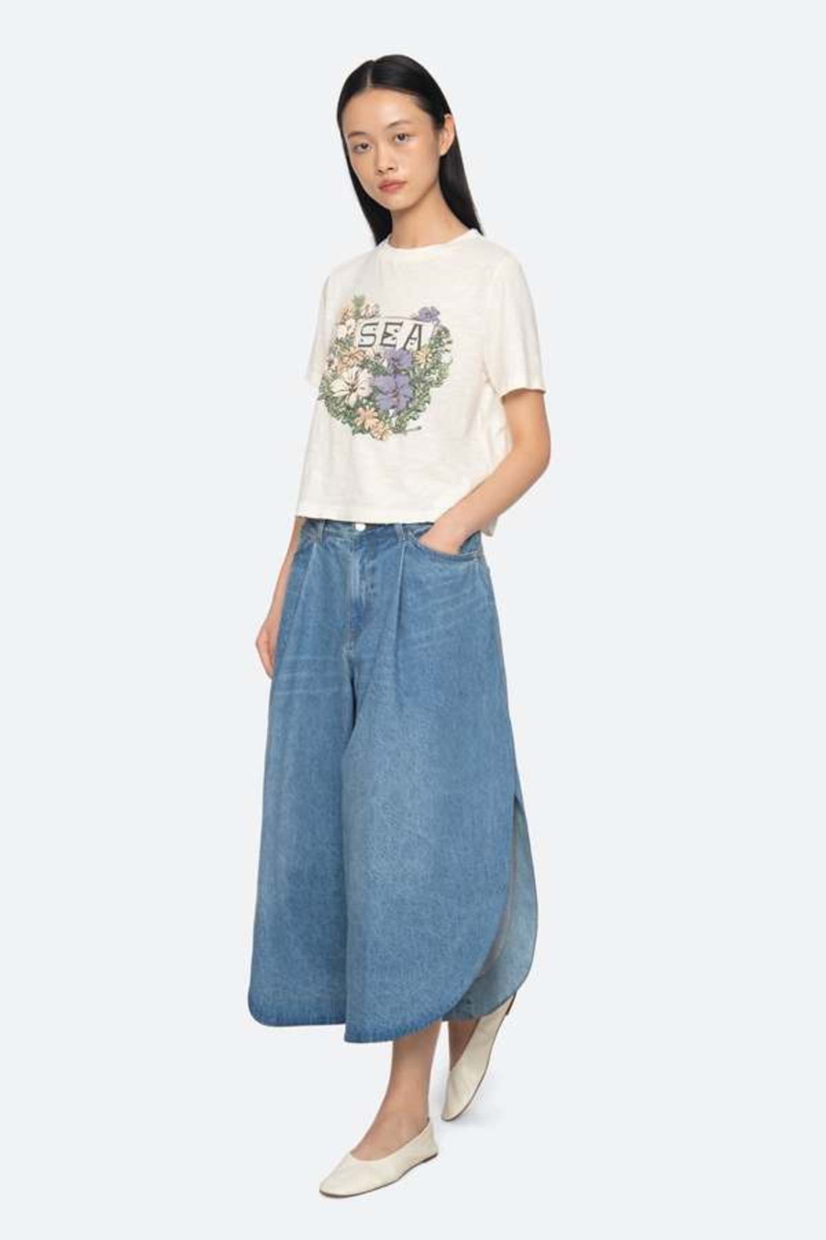 Sea New York Currant T-Shirt Ecru