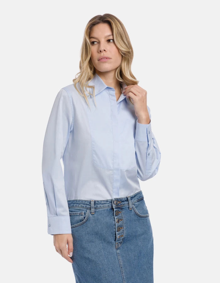 Dondup Shirt Poplin Light Blue