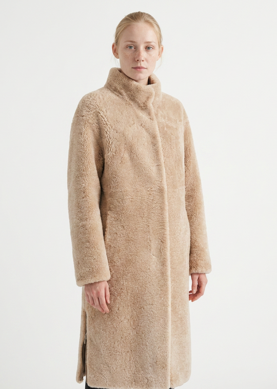 Levinsky Filuka Krøllet Lam Dark Beige