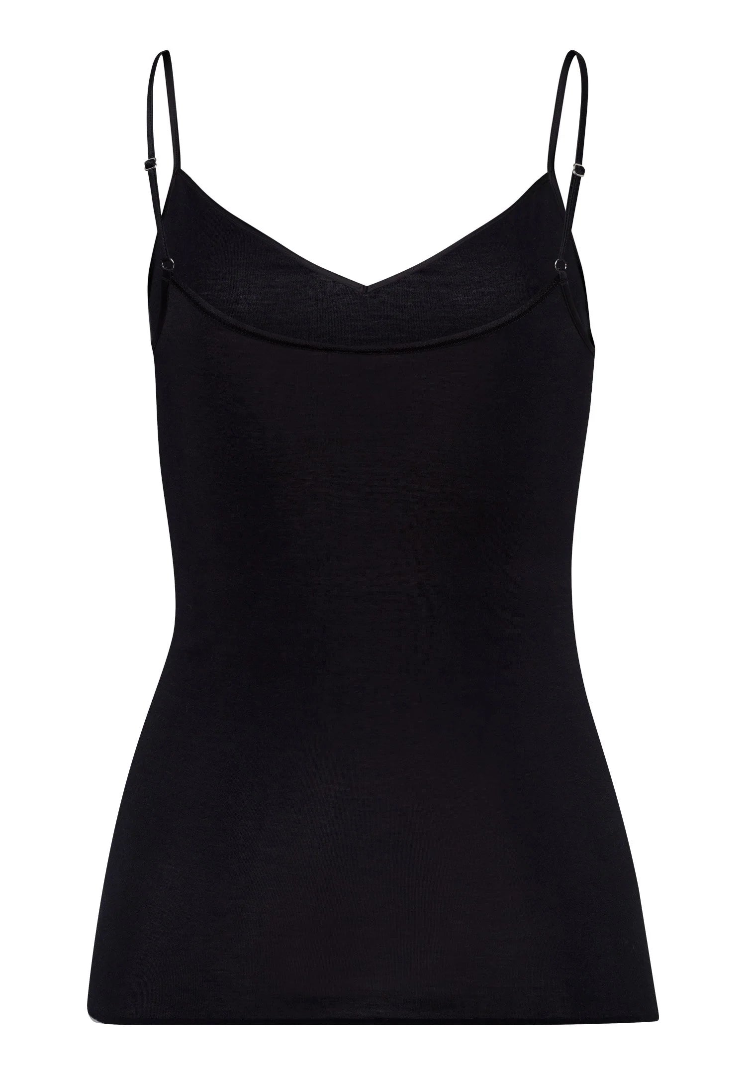Hanro Spagetti Top Cotton Seamless Black
