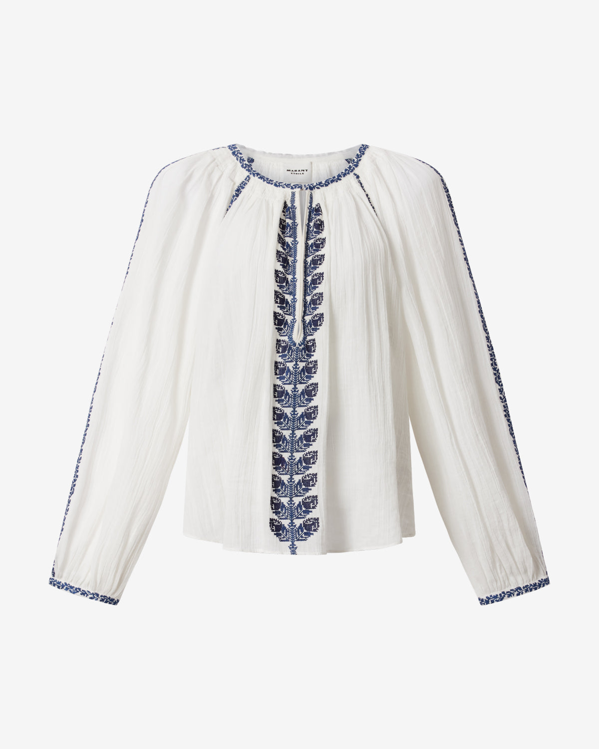Isabel Marant Lena Top Ecru/Blue