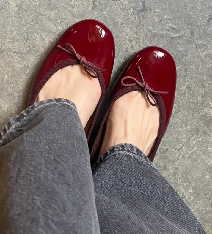 Lolo the Ballerina Capri Patent Bordeaux