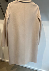 Harris Wharf Women Overcoat Pressed Wool Almond
