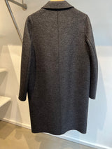 Harris Wharf Women Overcoat Pressed Wool Anthracite