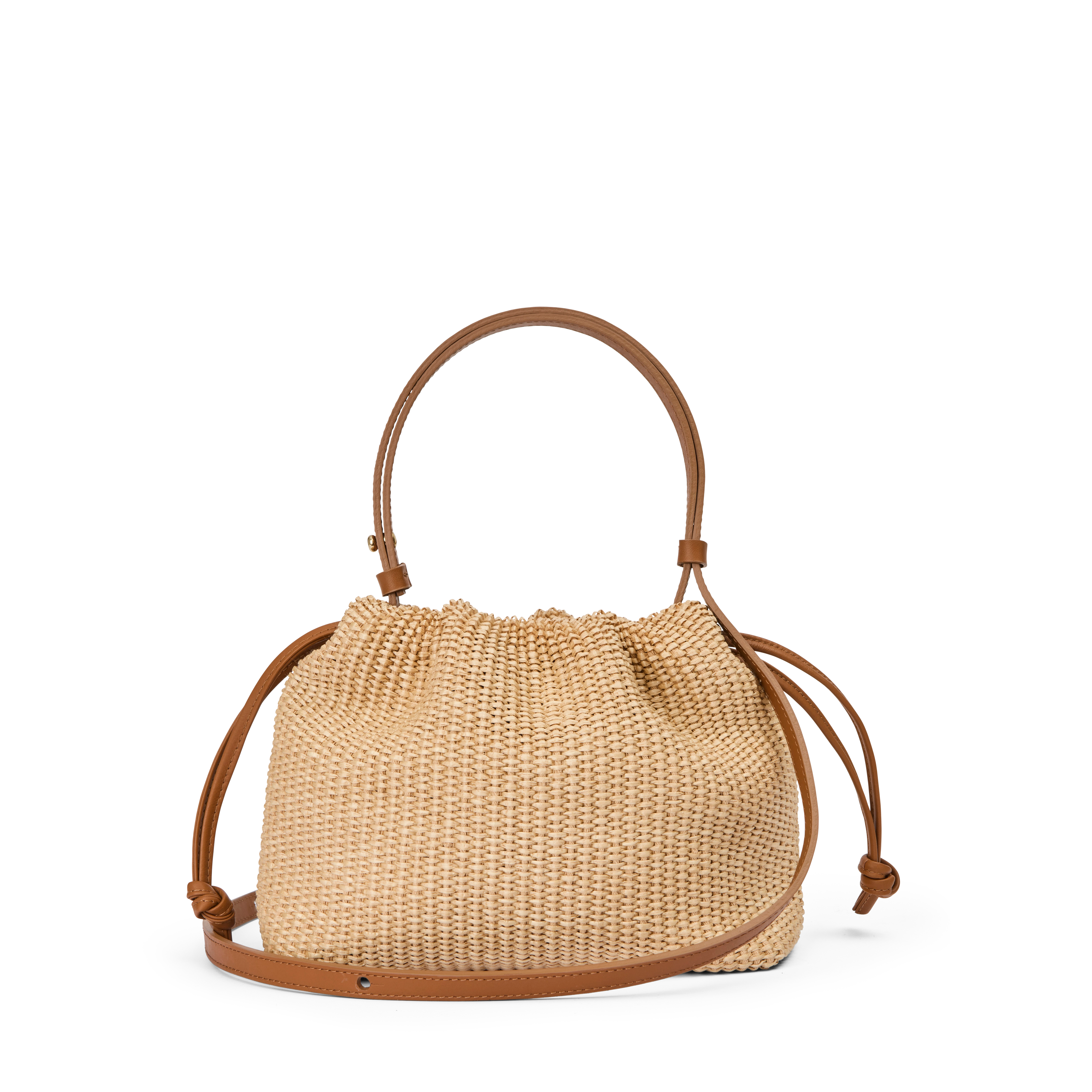 Infinito Eva medium natural raffia x cognac