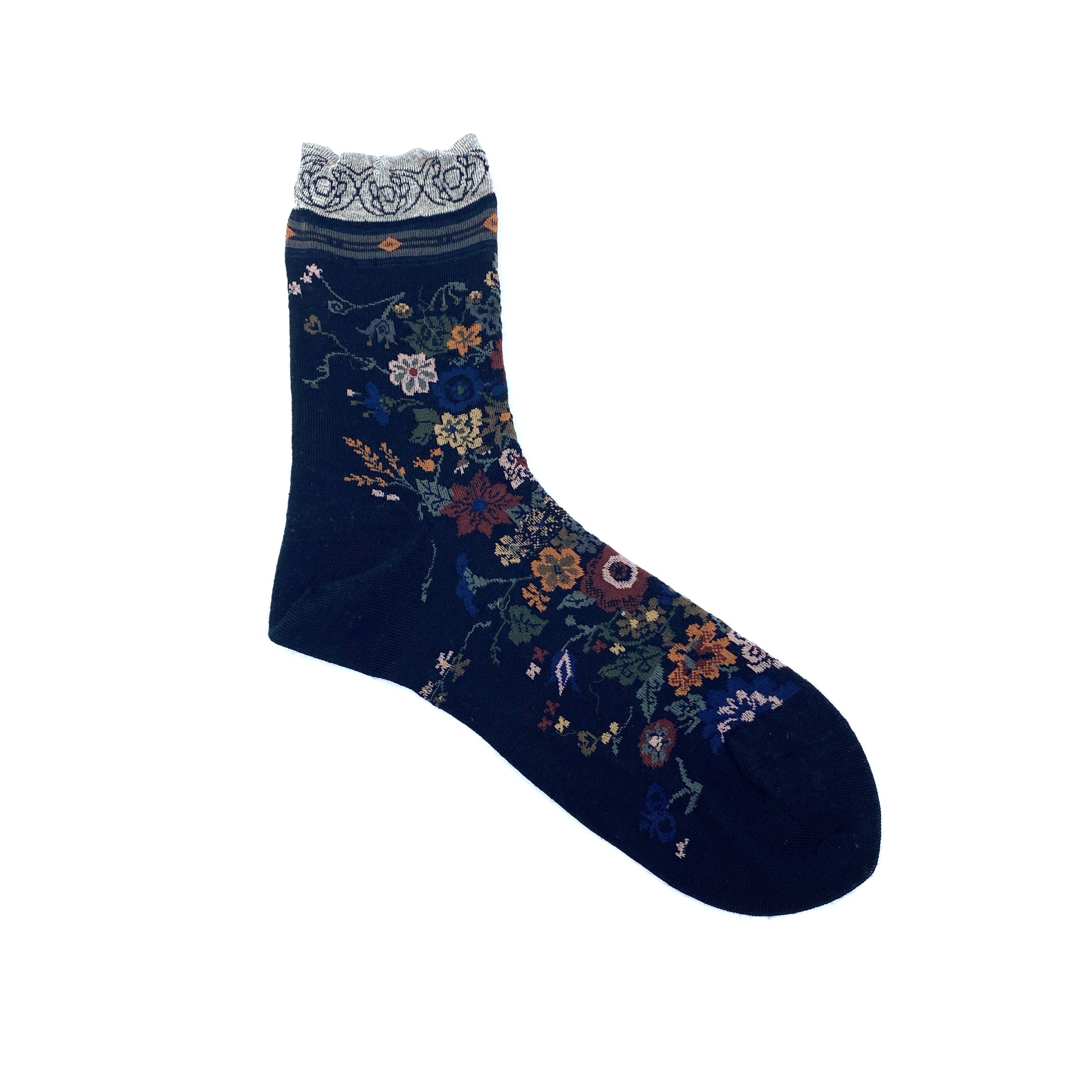 Antipast Socks Happy Flower Black