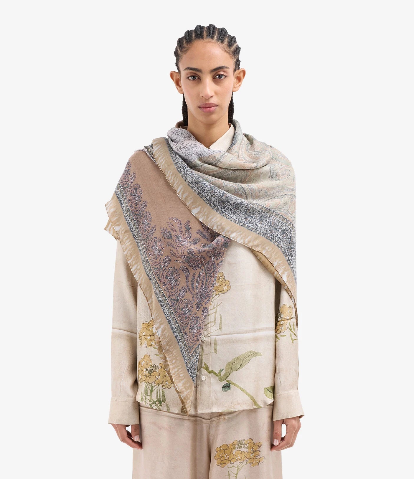 Pierre-Louis Mascia Molare Silk Scarf Corallo Antico