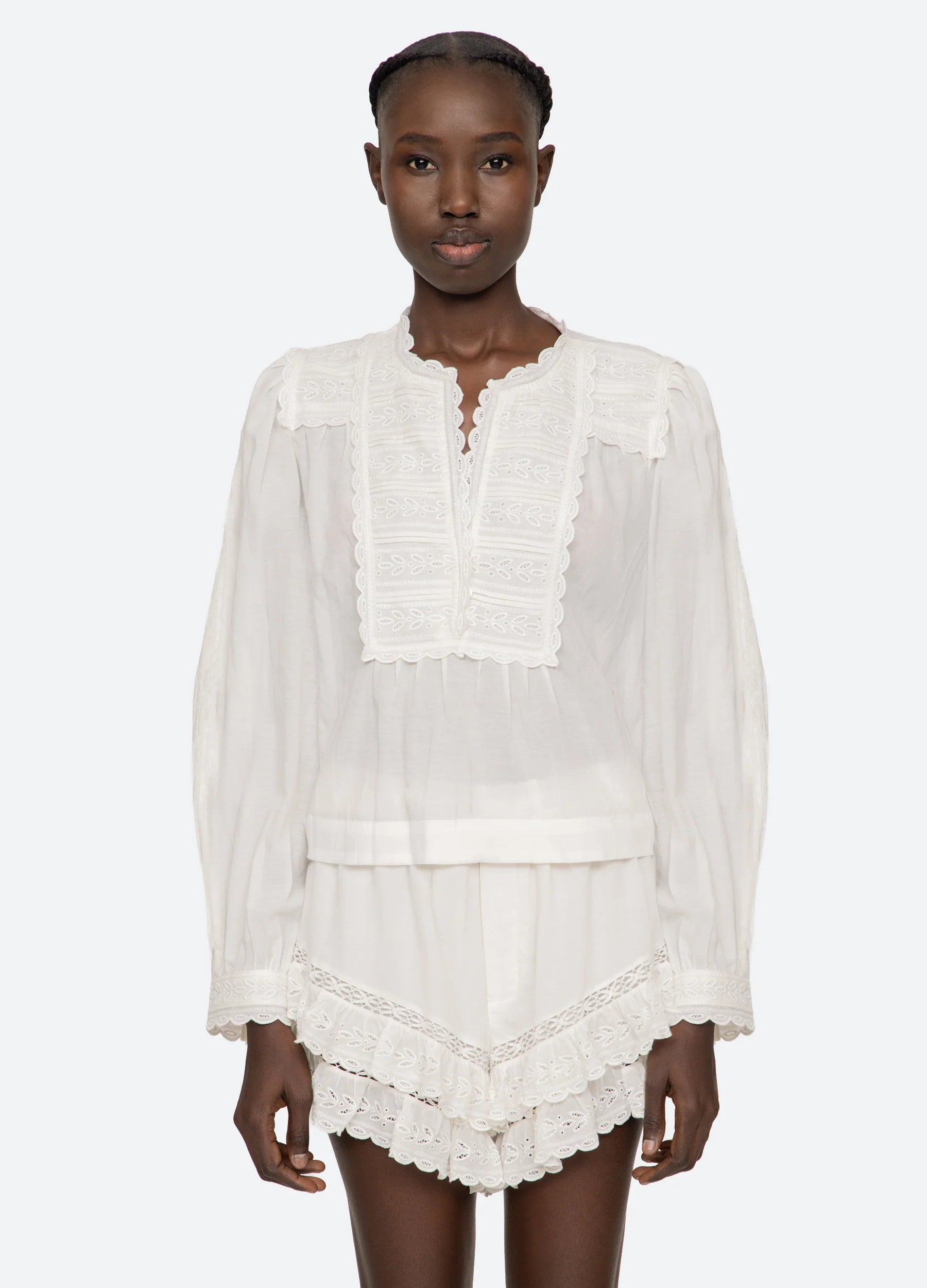 Sea New York Eliza L/LS Top White